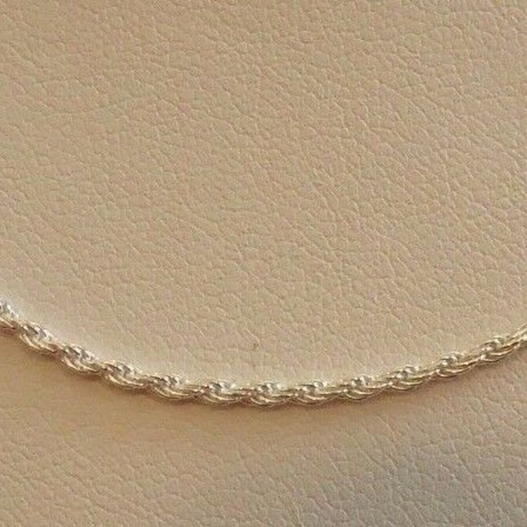 Italian 18" Rope Chain Made with Real 925 Sterling Silver - Picture 3 of 5